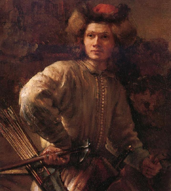 Rembrandt van rijn Details of The Polish rider china oil painting image